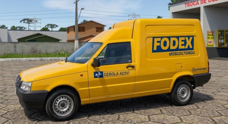 Skin para Fiat Fiorino Global Truck Online.